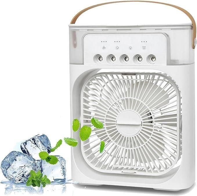CoolMist™ 4-in-1 Portable USB Mist Fan & Air Cooler – Humidifier + Mini AC for Home & Office - bestdealsstore
