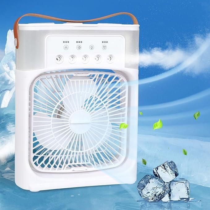 CoolMist™ 4-in-1 Portable USB Mist Fan & Air Cooler – Humidifier + Mini AC for Home & Office - bestdealsstore