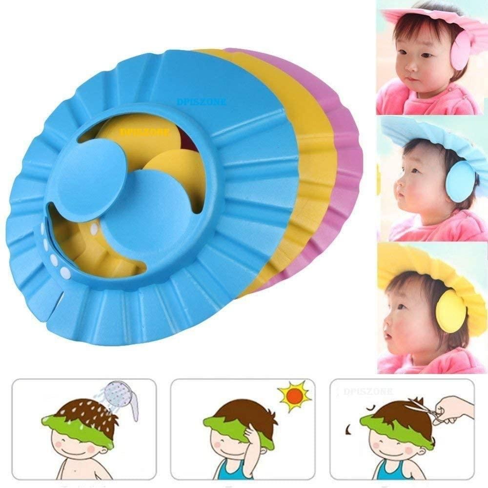 Baby Adjustable Safe Bathing Shower Cap (Pack of 2) - bestdealsstore